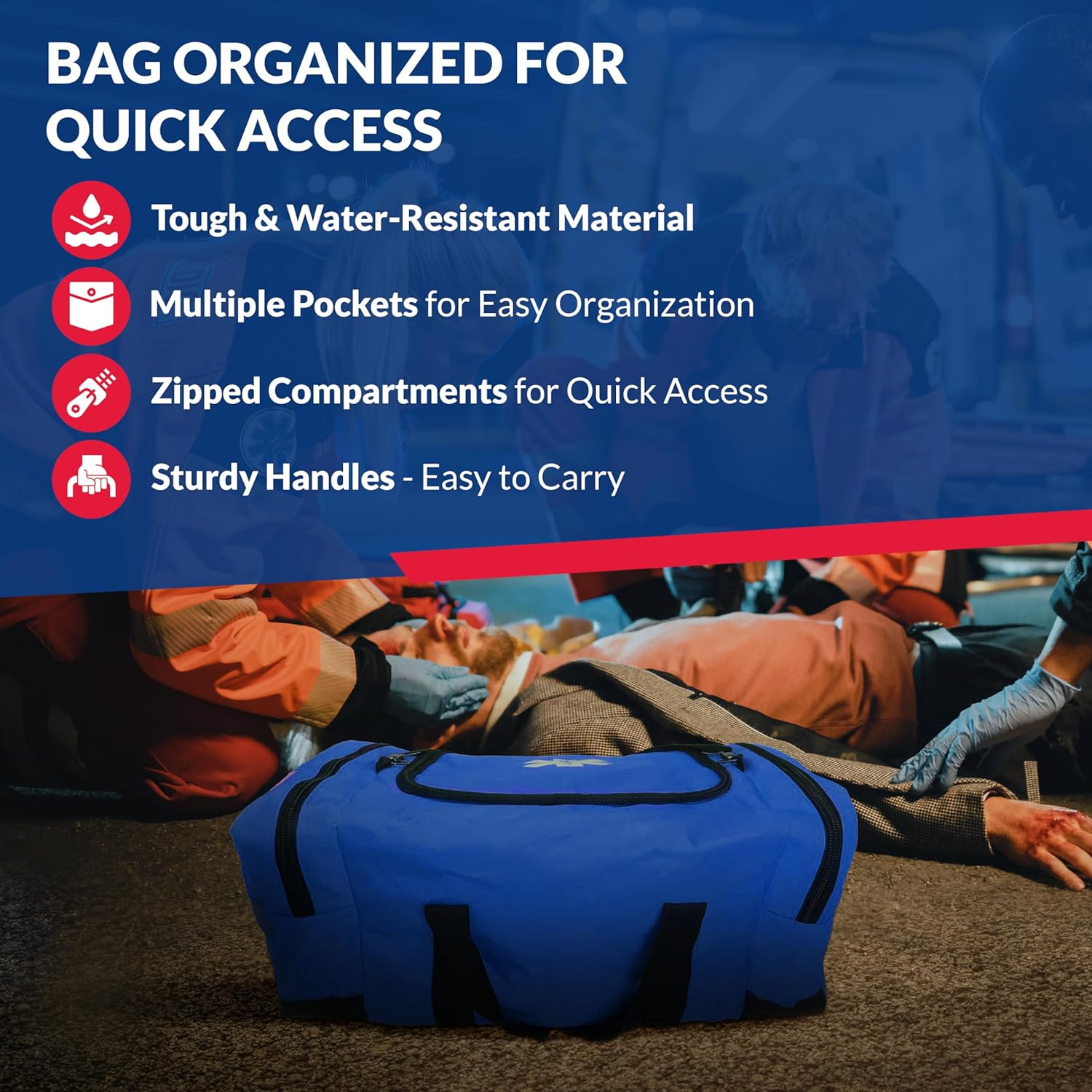 Fully Stocked First Responder Trauma Kit - We The Collective