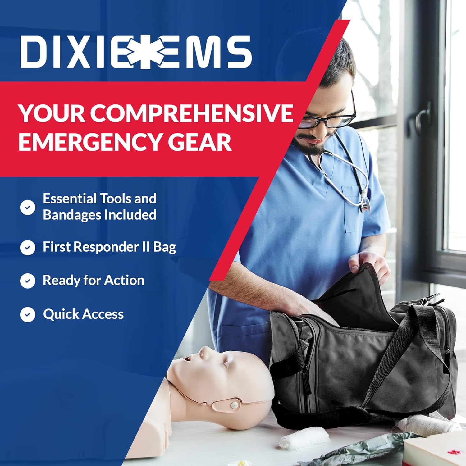 Fully Stocked First Responder Trauma Kit - We The Collective