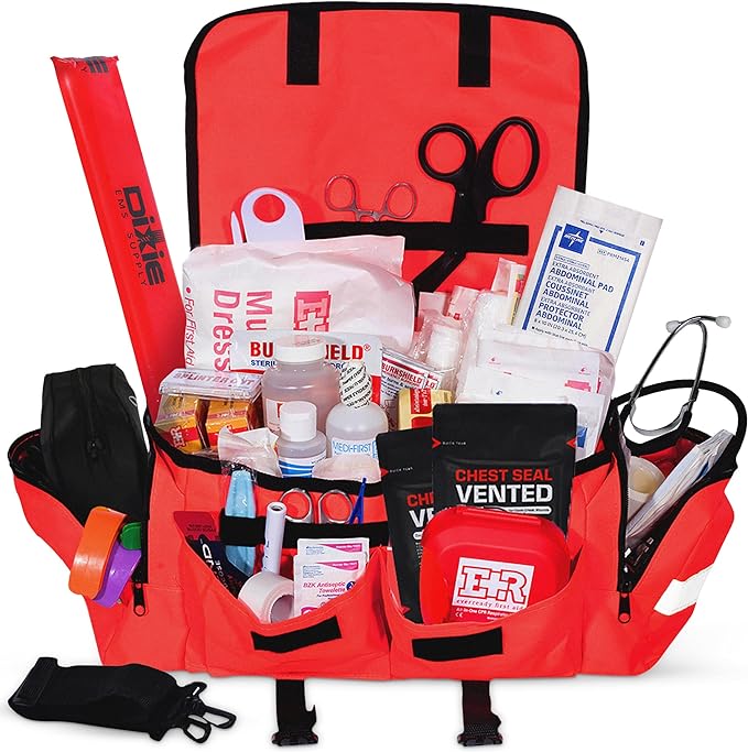 Deluxe EMT Trauma Kit - Fully Stocked First Responder Bag - We The Collective