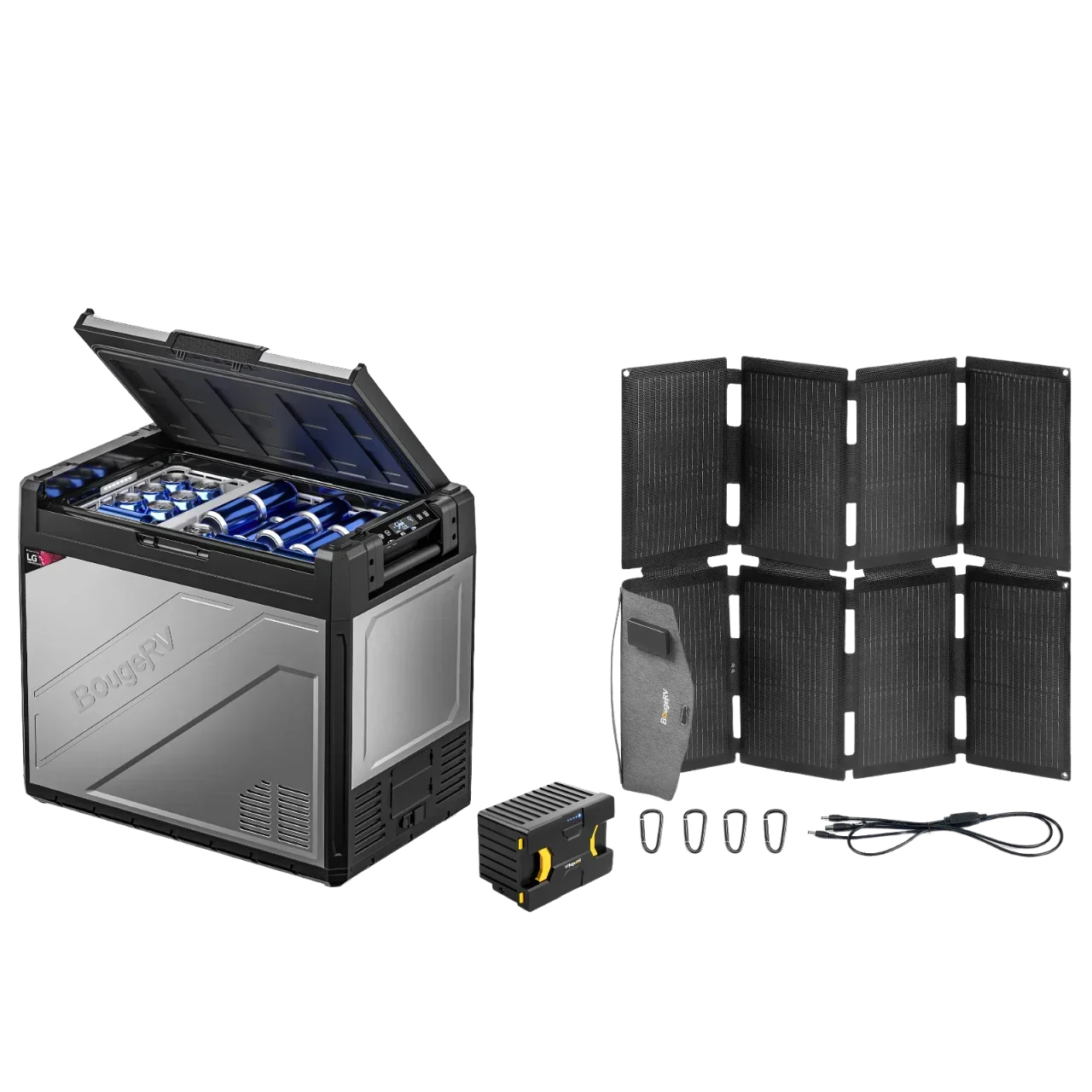 BougeRV Rocky Solar Battery Portable Fridge Kit - OVERLANDERS Outfitter