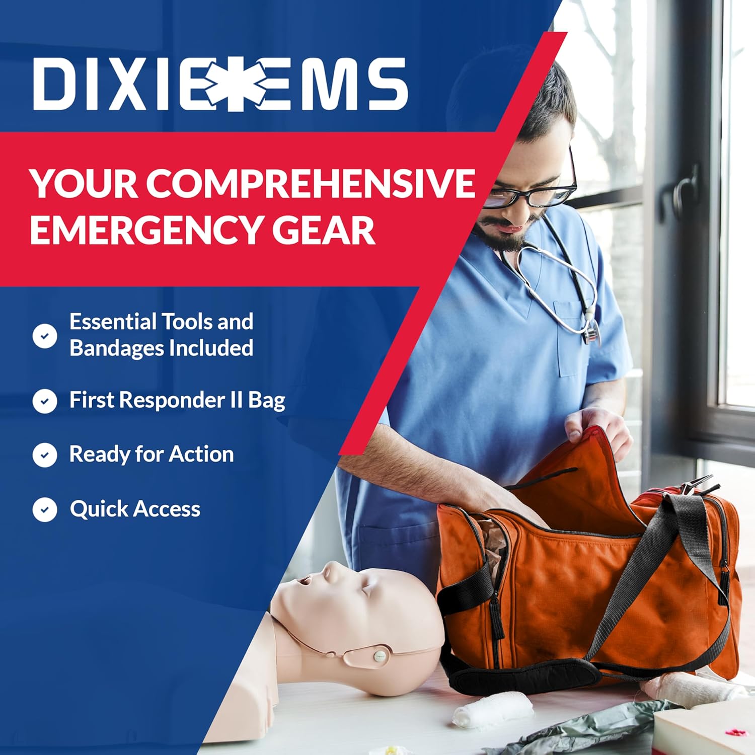 Fully Stocked First Responder Trauma Kit - We The Collective