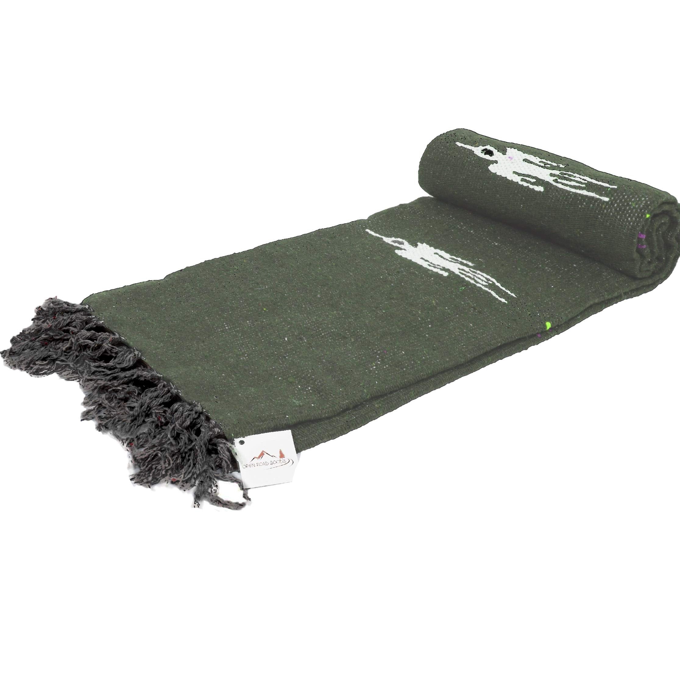 Olive Green Thunderbird Blanket - OVERLANDERS Outfitter