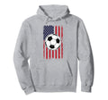 States Soccer Distressed Usa Flag Hoodie - Graphic Print for Adults - OVERLANDERS Outfitter