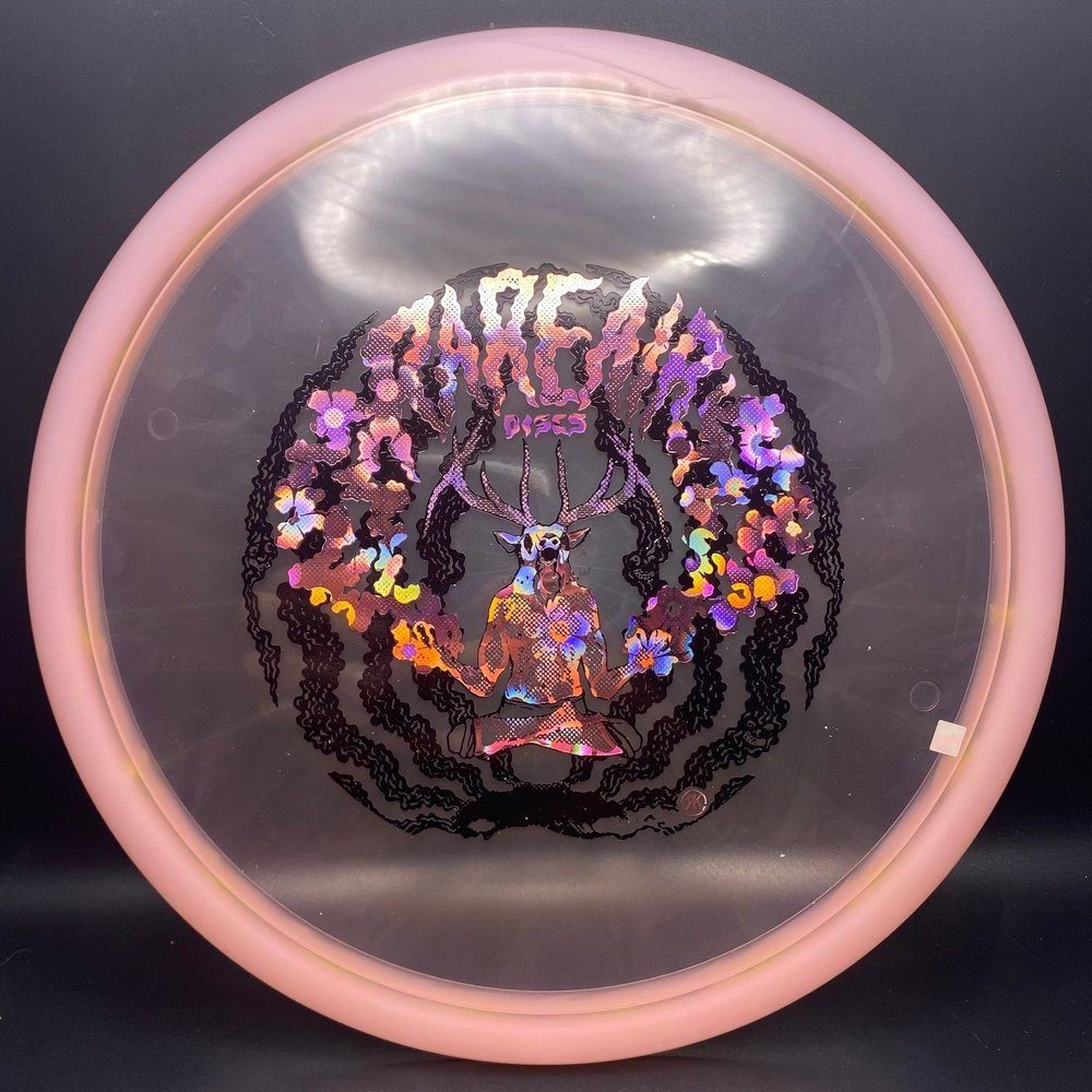 Rare Air Discs Eternal Mustang Midrange disc golf disc with elk stamp, custom rare air design for reliable throws and control.
