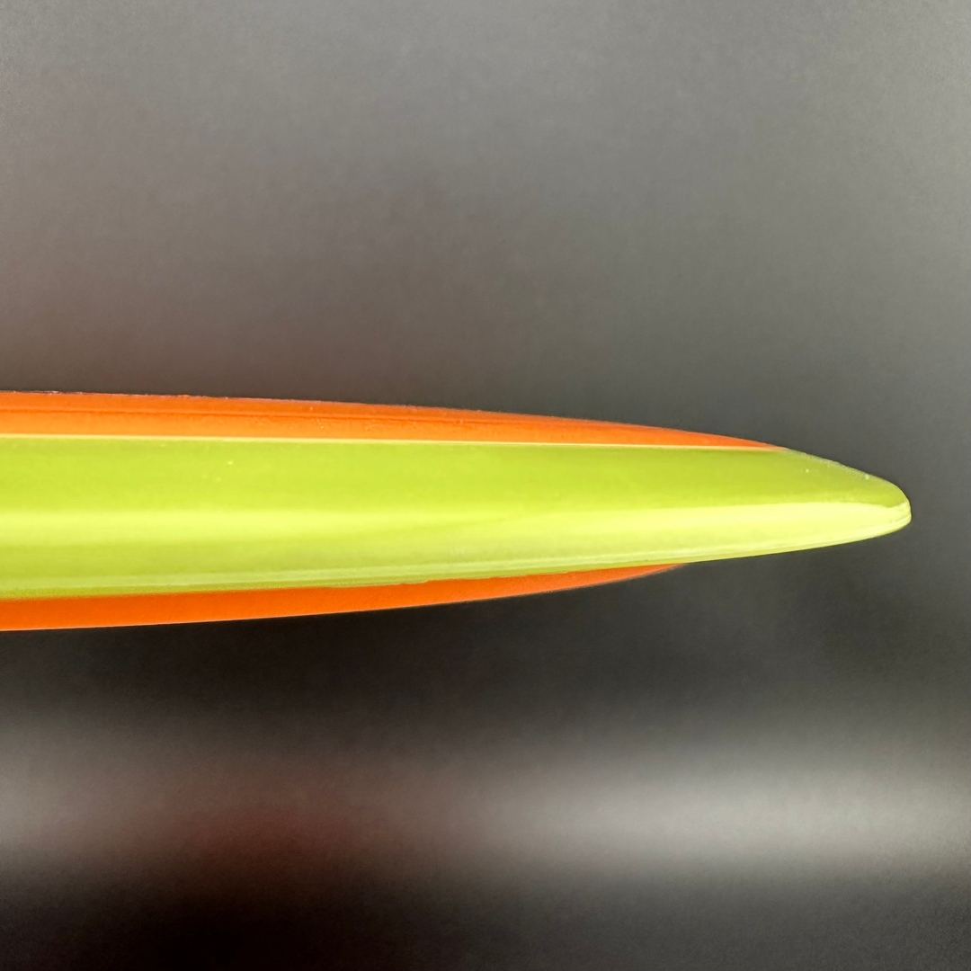 Rare Air Discs Fission Defy Crushin' Amanitas VIP 2.0 disc golf disc with vibrant design and bold branding.