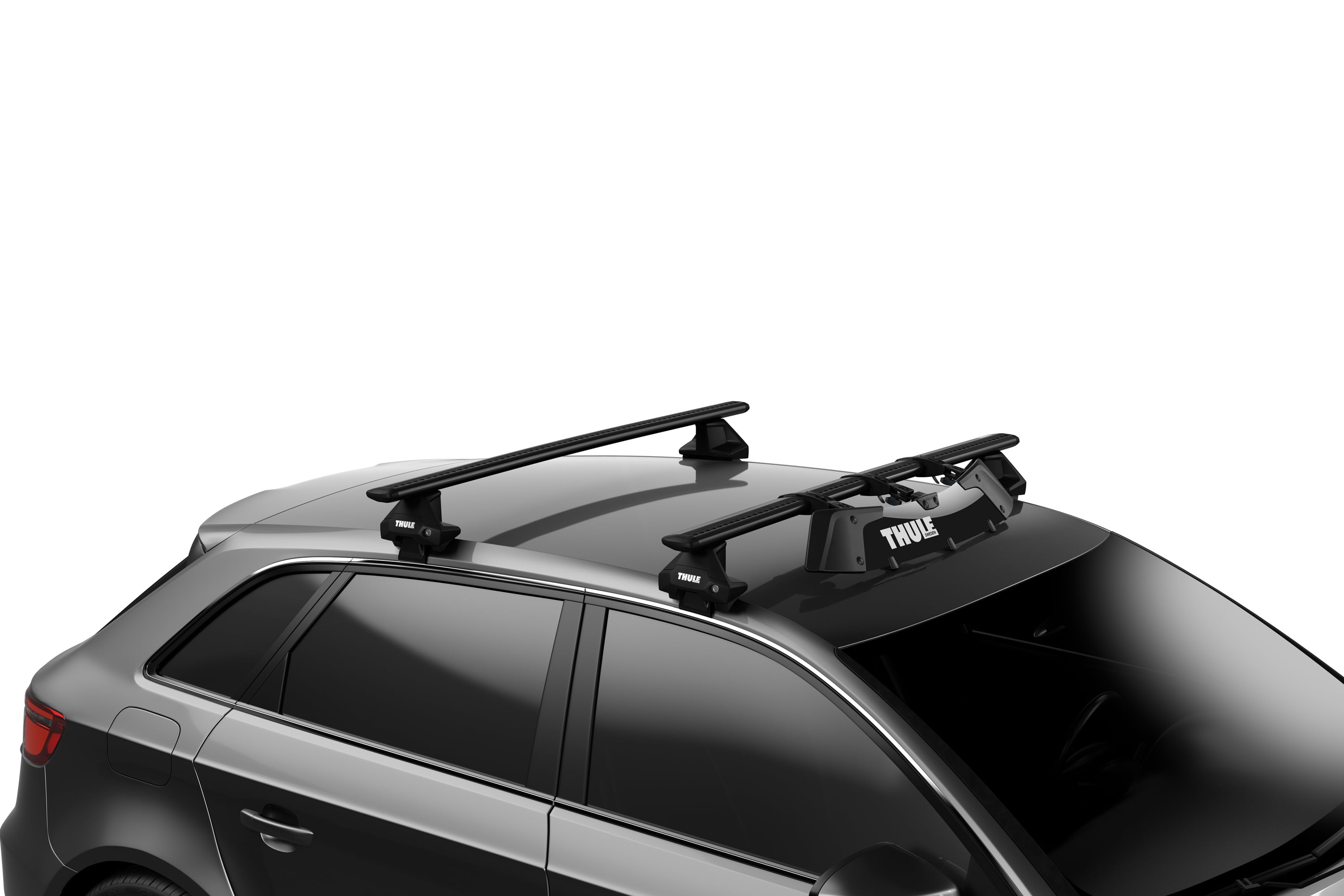 Backcountry Sportsman Thule AirScreen XT S roof rack mounted on vehicle, showing durable construction and aerodynamic design.