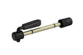 Backcountry Sportsman Thule front wheel holder Thru-Axle 12-20mm adapter for bike racks, showing the black plastic component with branding