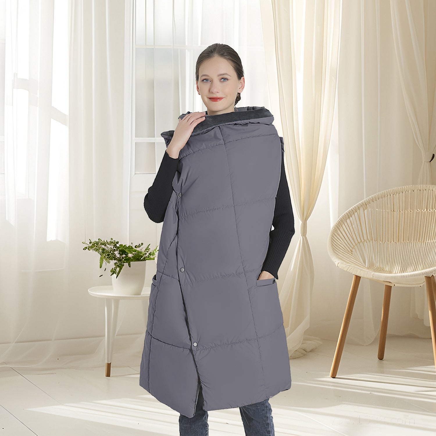 USB Heated Blanket Electric Heated Poncho Shawl Wrap Throw with Zipper Arm Holes Pocket 3 Heating Levels 6 Zones Dual Switch 5V/2A Machine Washable fo - OVERLANDERS Outfitter