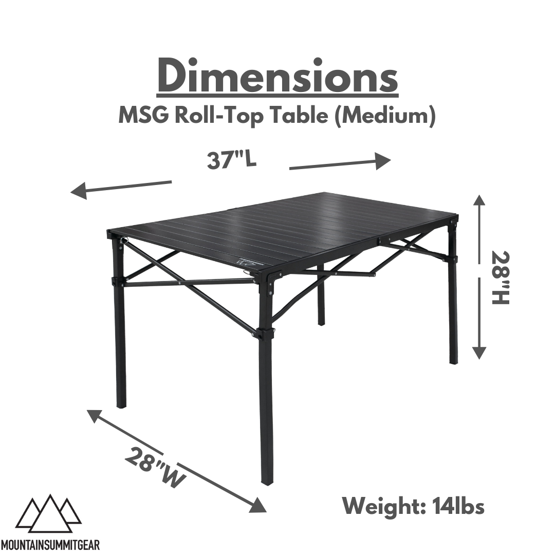 Heavy Duty Roll Top Table - OVERLANDERS Outfitter