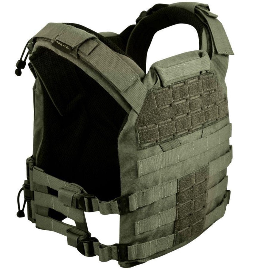 HCC Tactical K19 Plate Carrier (Gen 3) in black, featuring adjustable straps and multiple attachment points for gear.