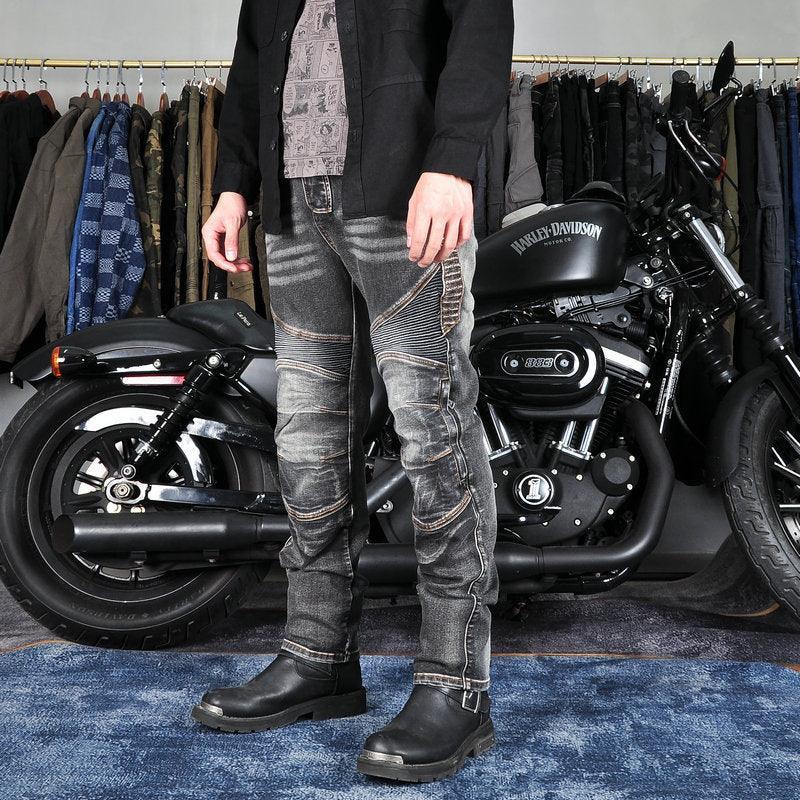 Volero™ Wave Guard Kevlar motorcycle jeans for men, durable motorcycle pants with reinforced Kevlar for riding safety.