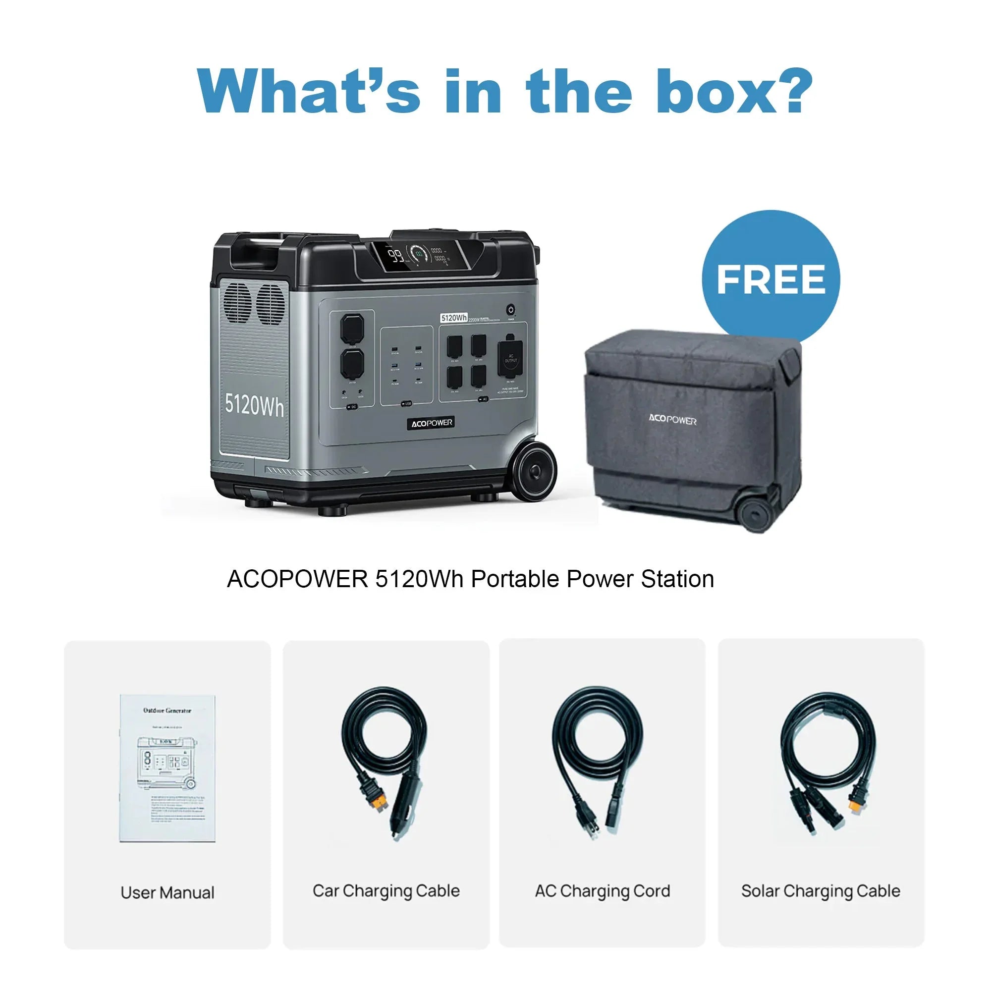 P5000 Portable Power Station 5120Wh/2200W - We The Collective