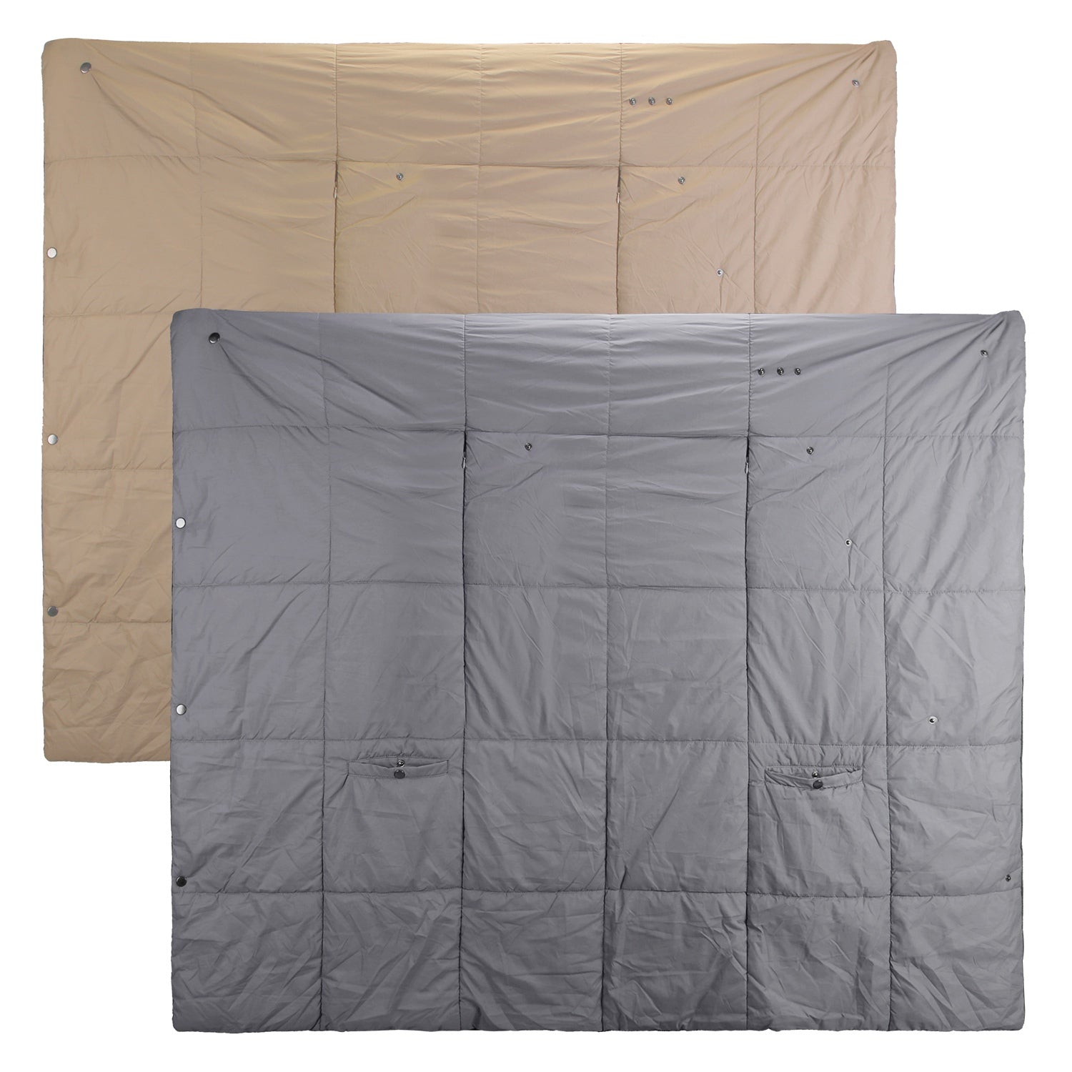 USB Heated Blanket Electric Heated Poncho Shawl Wrap Throw with Zipper Arm Holes Pocket 3 Heating Levels 6 Zones Dual Switch 5V/2A Machine Washable fo - OVERLANDERS Outfitter