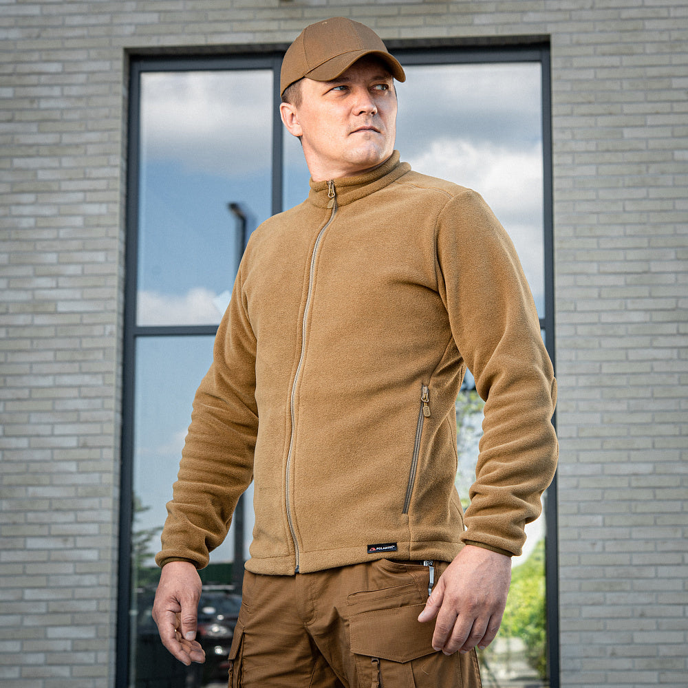 M-TAC Nord Polartec fleece jacket in dark color, showcasing soft fabric and zippered front design.