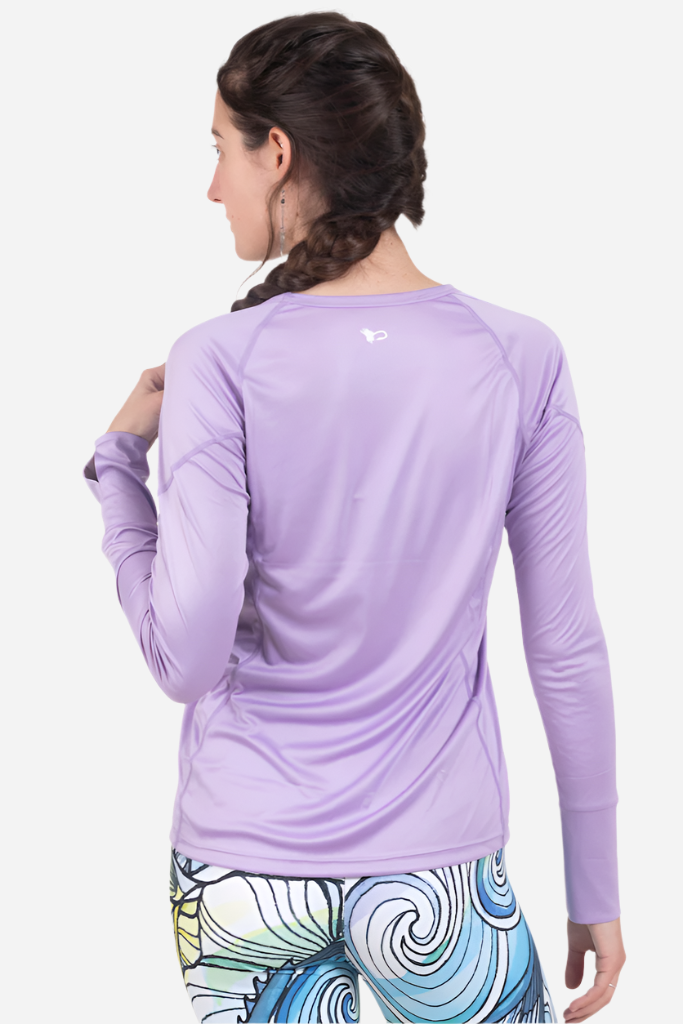 FisheWear Backcast Sunshirt in light fabric with long sleeves, designed for sun protection, displayed flat against a neutral background.