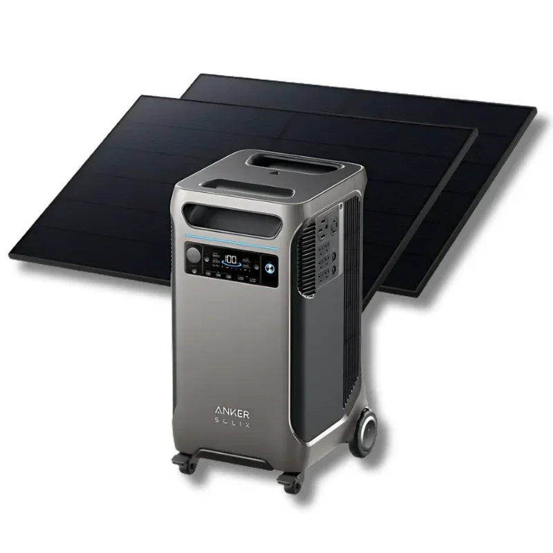 Anker SOLIX F3800 Solar Generator + 2× 410W Rigid Solar Panels - OVERLANDERS Outfitter