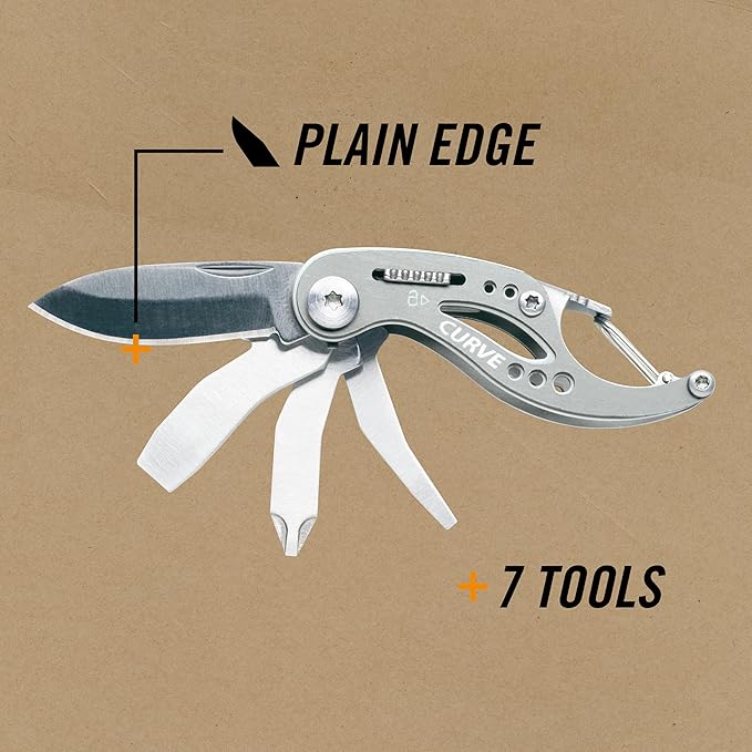 Gerber Curve Mini Tool featuring a compact design with multiple functions, ideal for everyday use and outdoor activities.