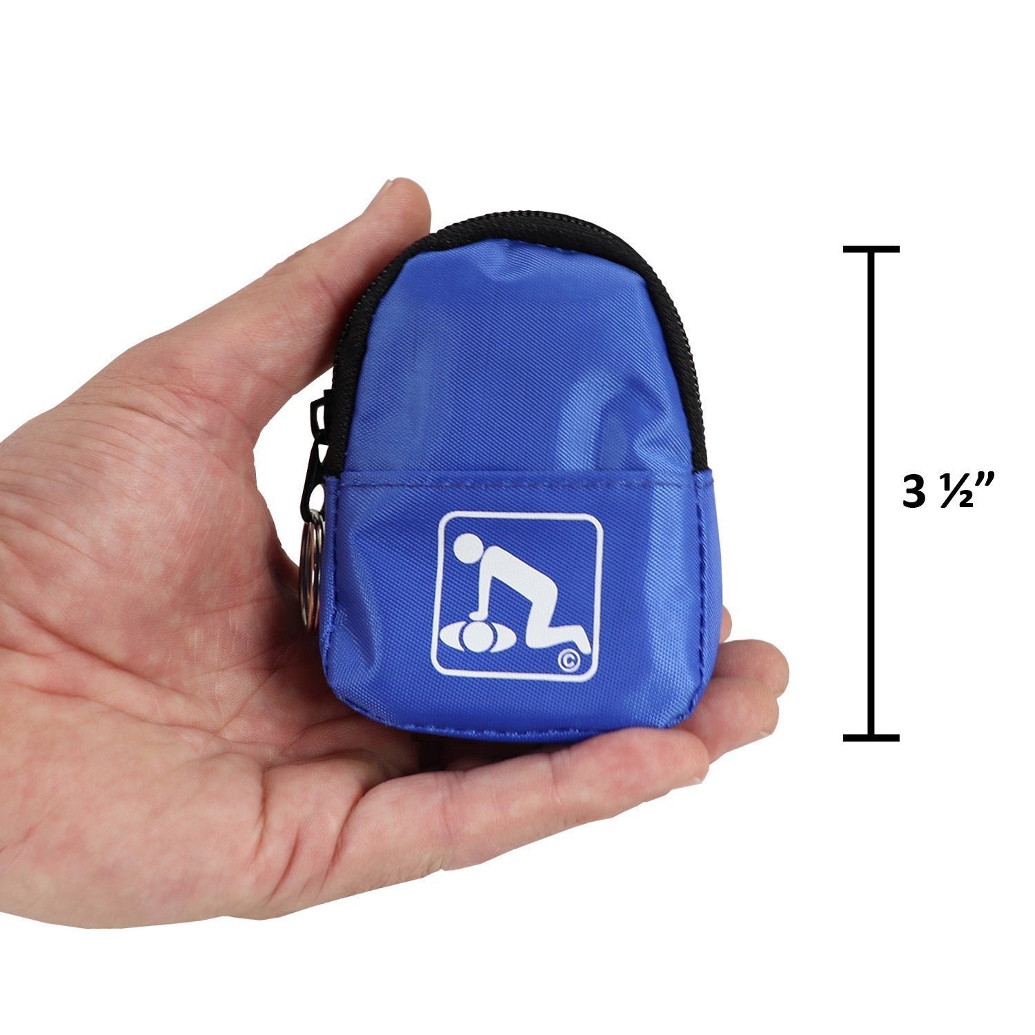 CPR Blue Beltloop Keychain Backpack with Faceshield, Gloves, and Cleansing Wipes - OVERLANDERS Outfitter