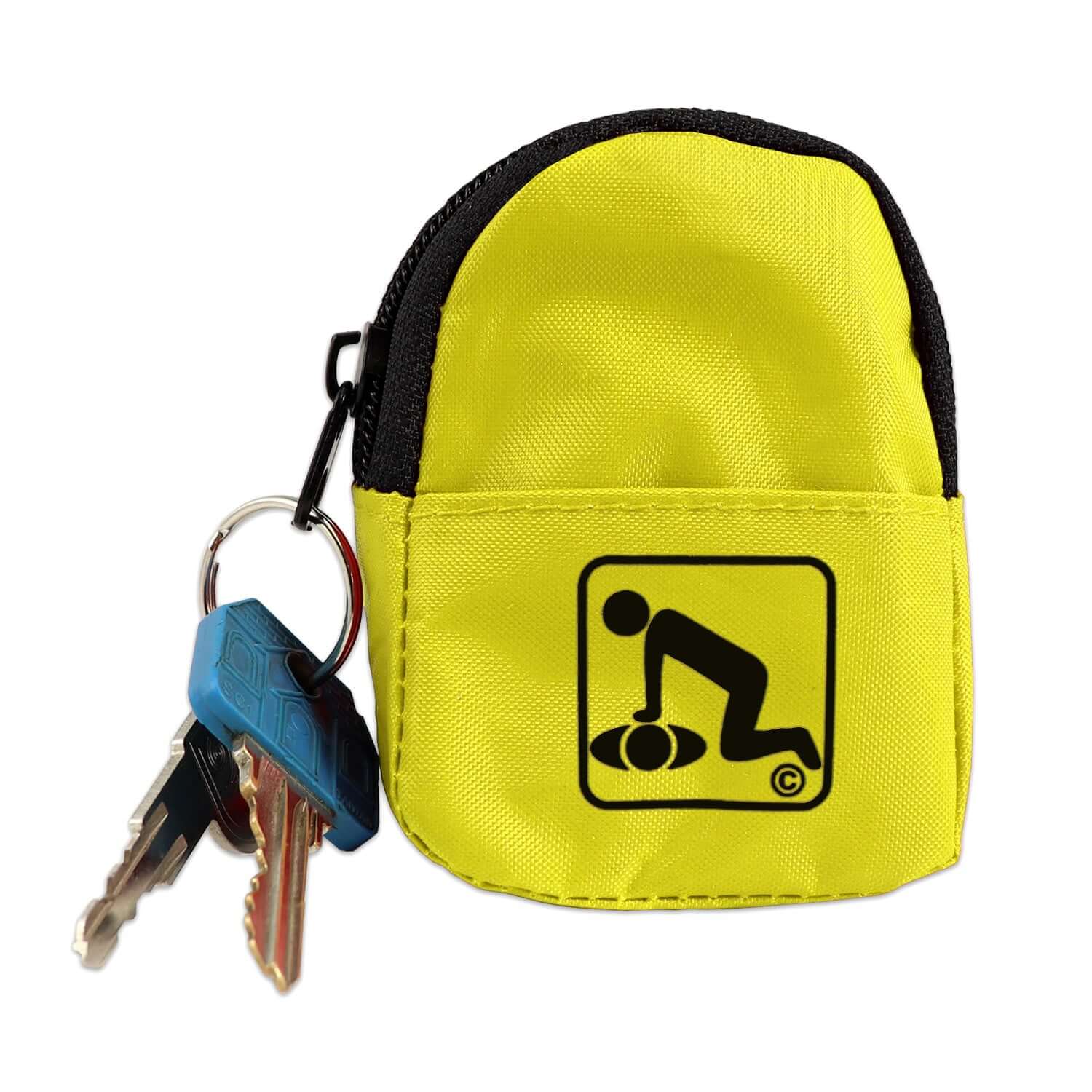 CPR Yellow Beltloop Keychain Backpack with Faceshield, Gloves, and Cleansing Wipes - OVERLANDERS Outfitter
