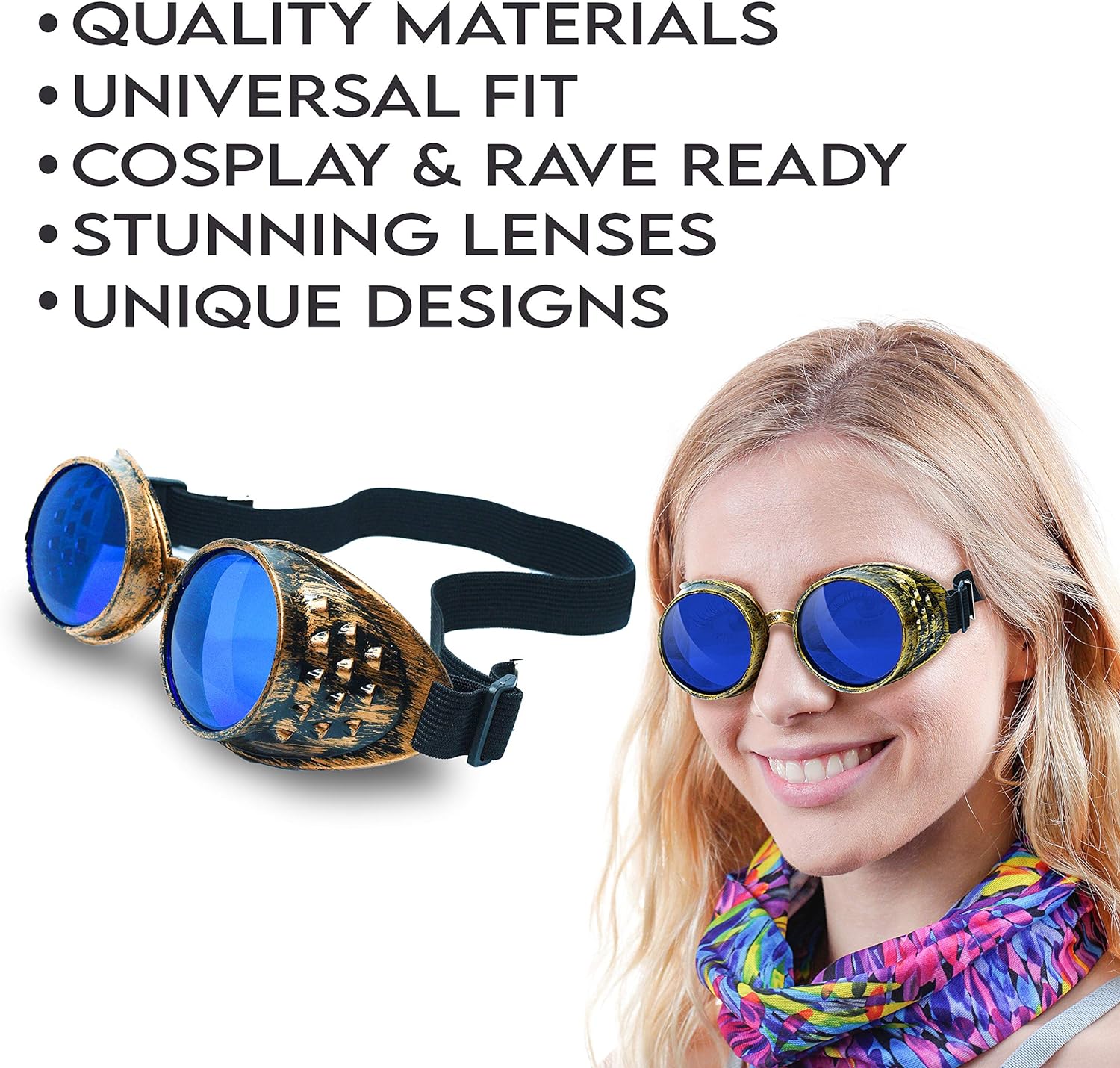 Steampunk Goggles and Kaleidoscope Glasses - OVERLANDERS Outfitter