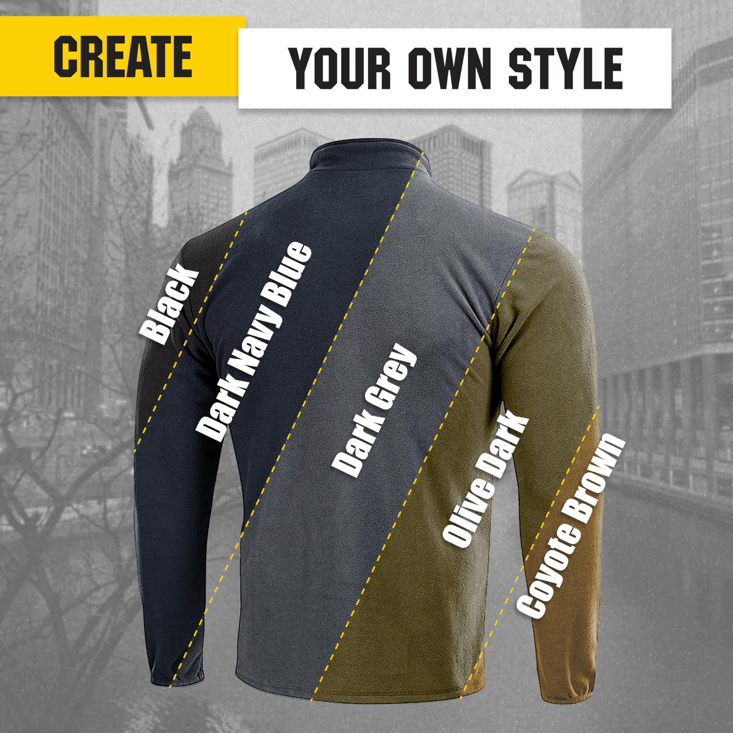 M-Tac Delta Fleece Jacket - Tactical Underwear Top Sweater 1/4 Zip - We The Collective