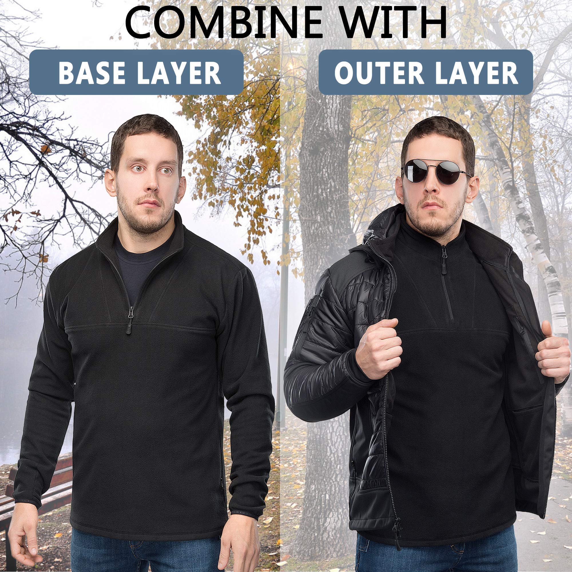 M-Tac Delta Fleece Jacket - Tactical Underwear Top Sweater 1/4 Zip - We The Collective