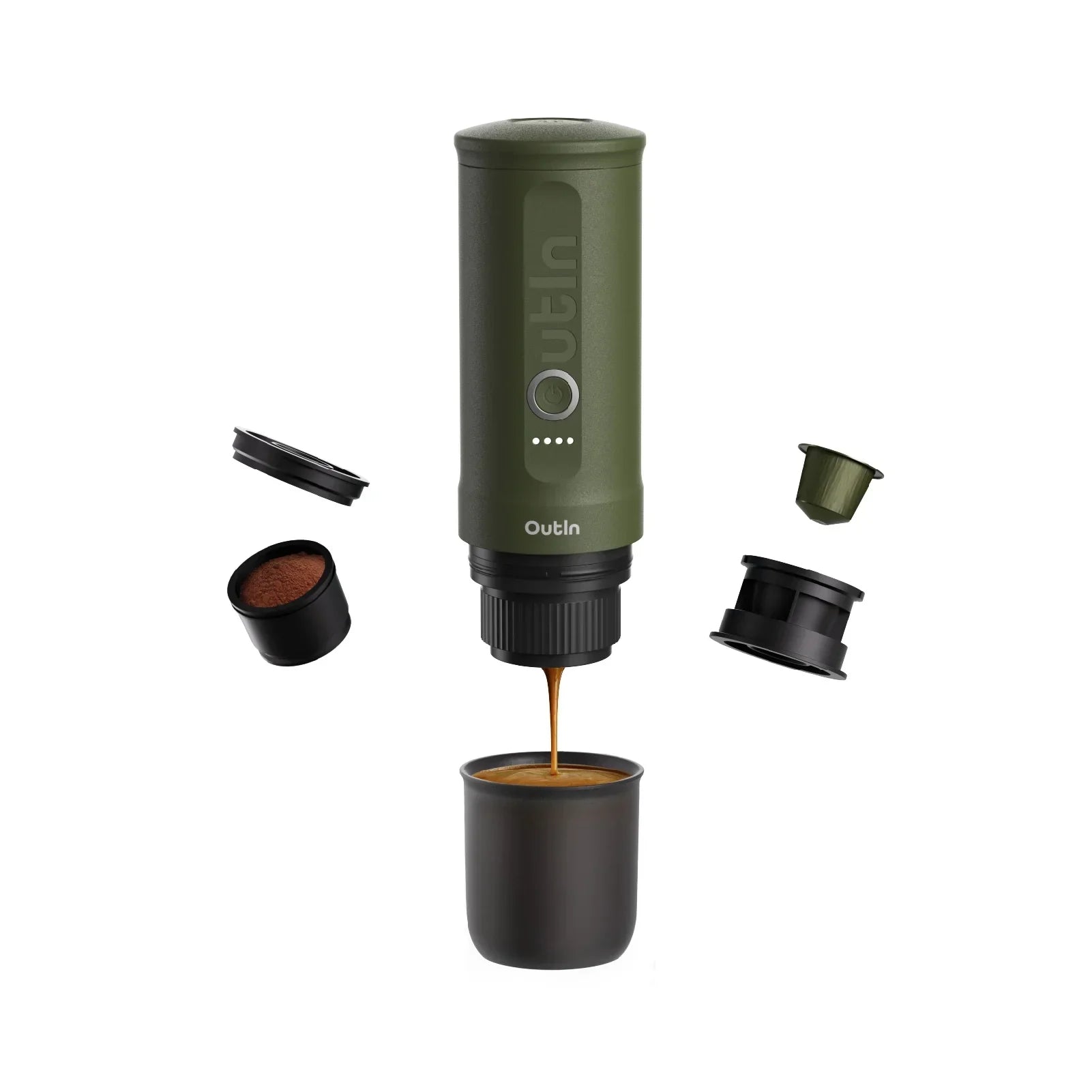 Nano Portable Espresso Machine (Forest Green) - OVERLANDERS Outfitter