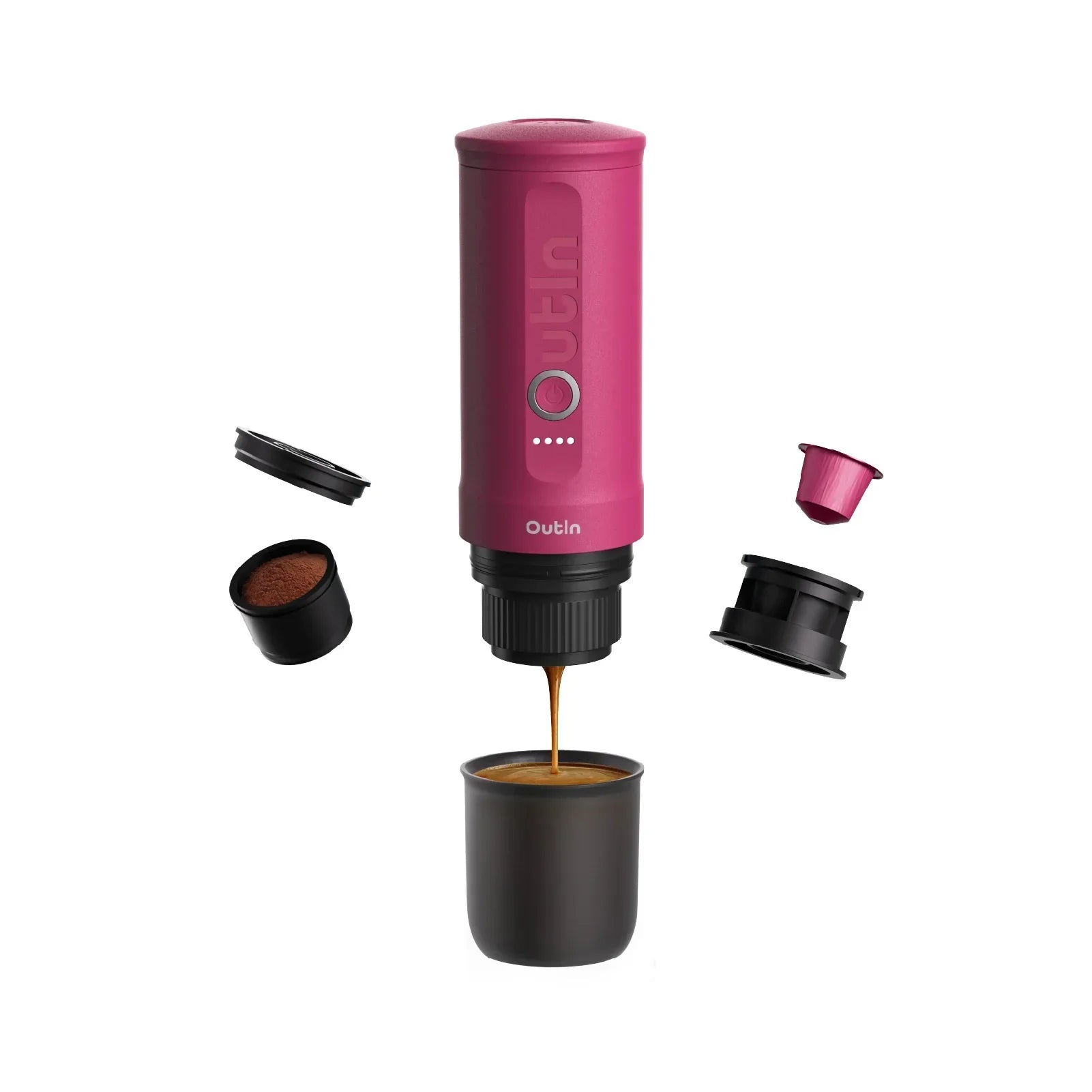Nano Portable Espresso Machine (Fuchsia Pink) - OVERLANDERS Outfitter