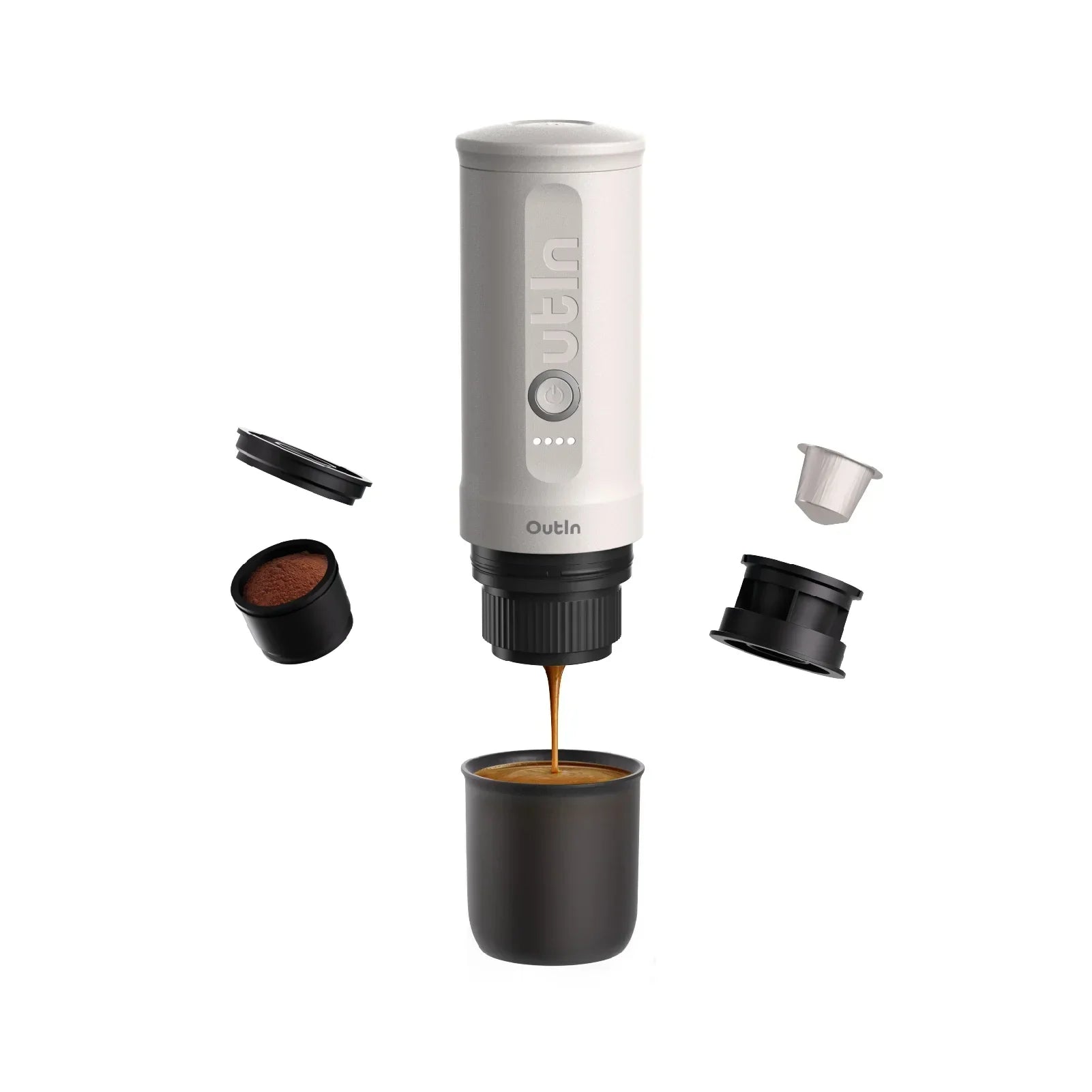 Nano Portable Espresso Machine (Pearl White) - OVERLANDERS Outfitter