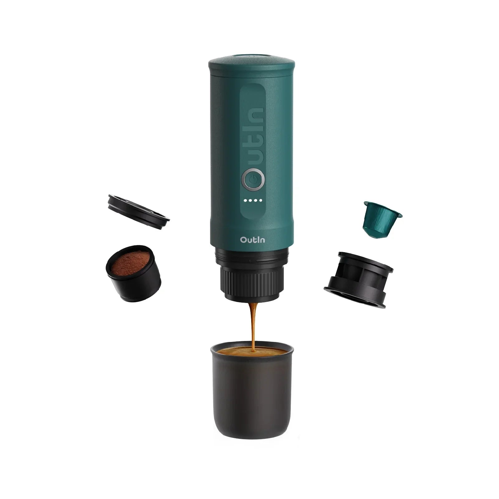 Nano Portable Espresso Machine (OutIn Teal) - OVERLANDERS Outfitter