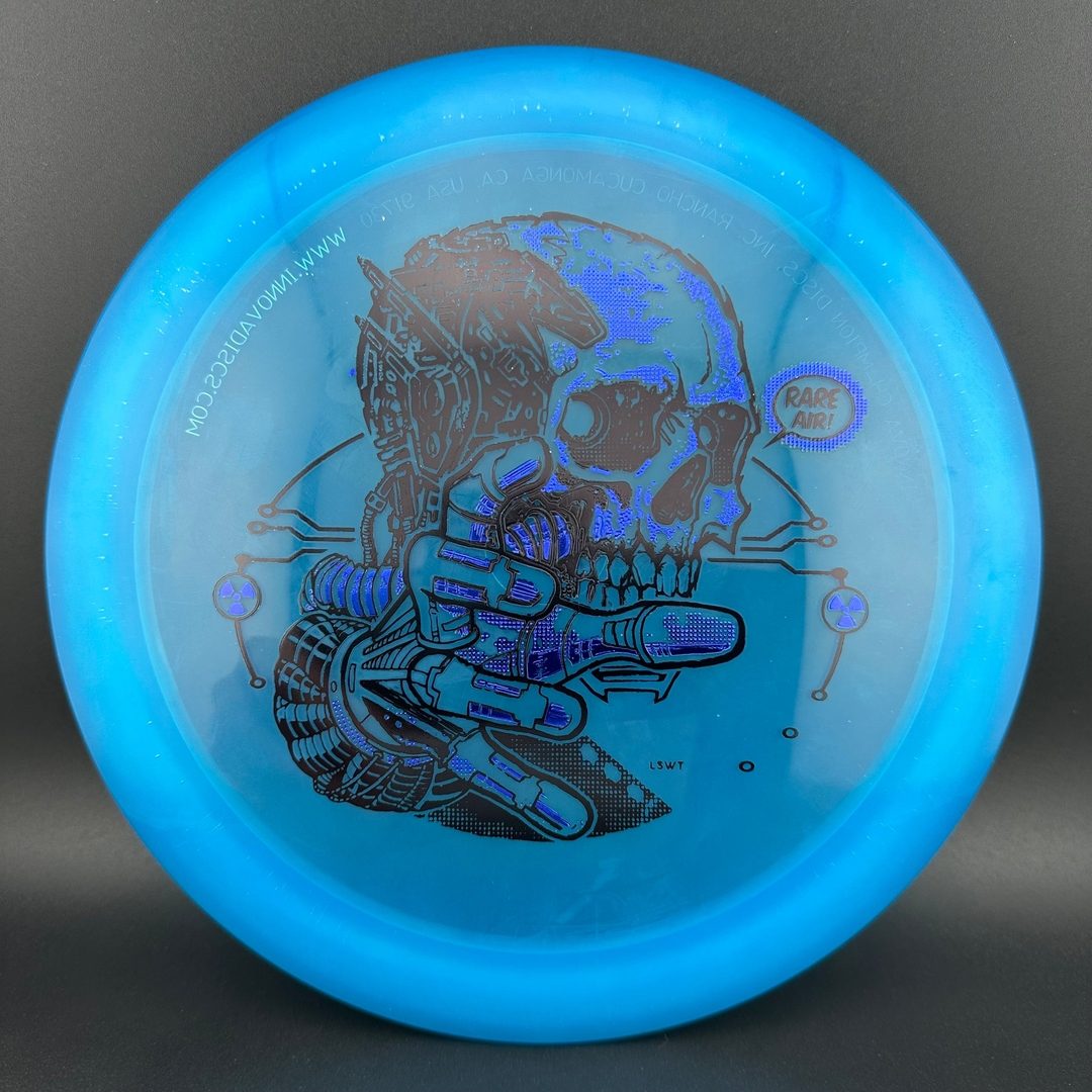 Disc golf Gummy C-Blend Aztec by Rare Air Discs from the FEAR V1 series, featuring vibrant colors and detailed Aztec design.