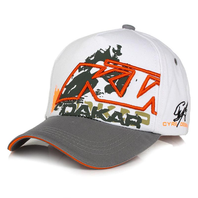 Decor image of a sport motorcycle baseball cap by Bean's Moto Booth featuring a sporty design and motorcycle-themed embroidery.