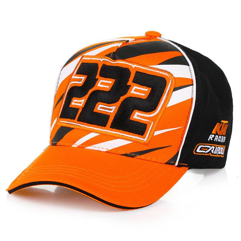 Decorative sport motorcycle baseball cap by Bean's Moto Booth, featuring a stylish design and adjustable fit.