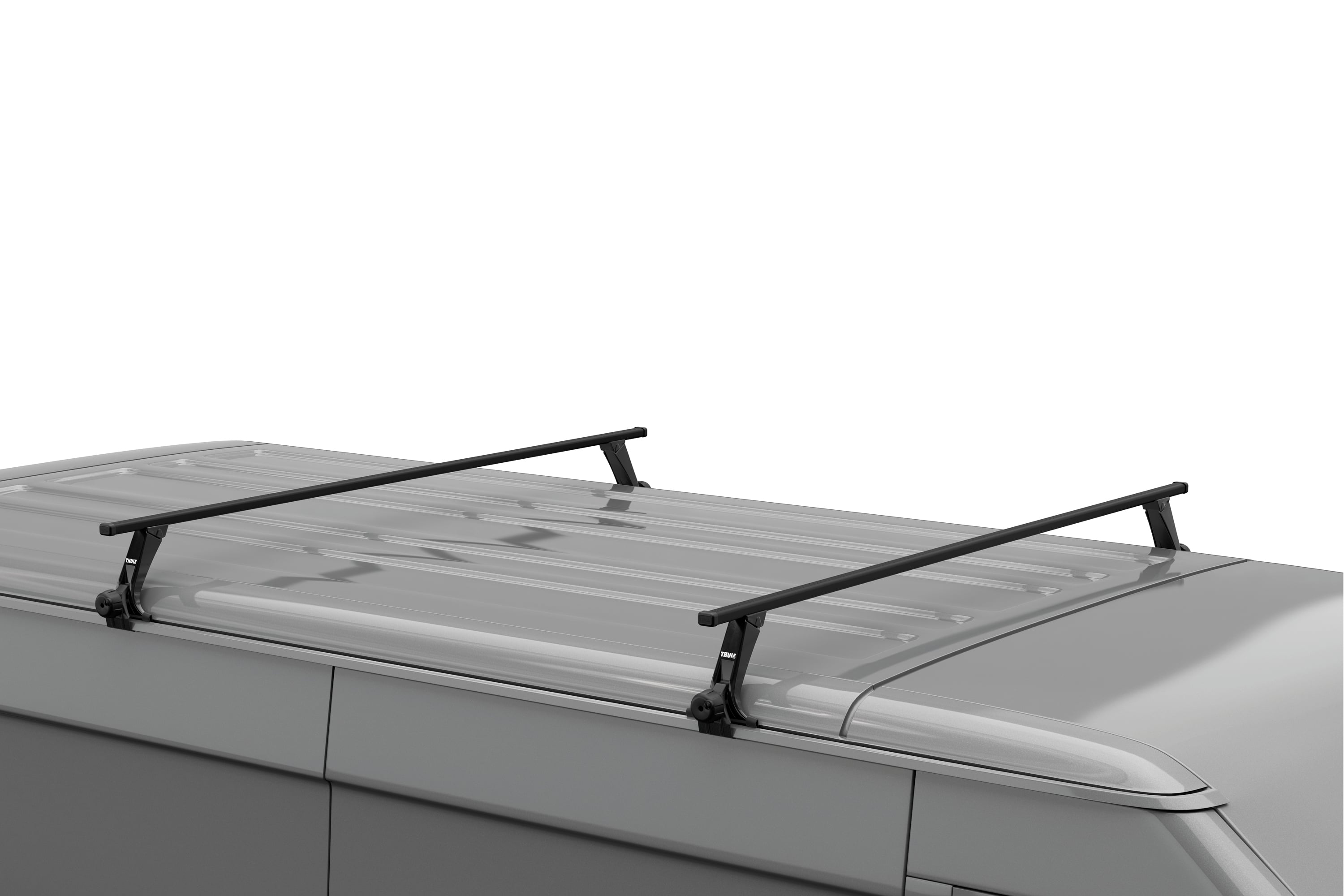 Backcountry Sportsman Thule Rapid Gutter High roof rack mounted on vehicle for secure outdoor gear transport.