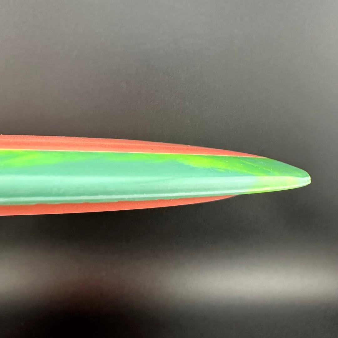 Rare Air Discs Fission Defy Crushin' Amanitas VIP 2.0 disc golf disc with vibrant design and premium plastic for optimal flight.