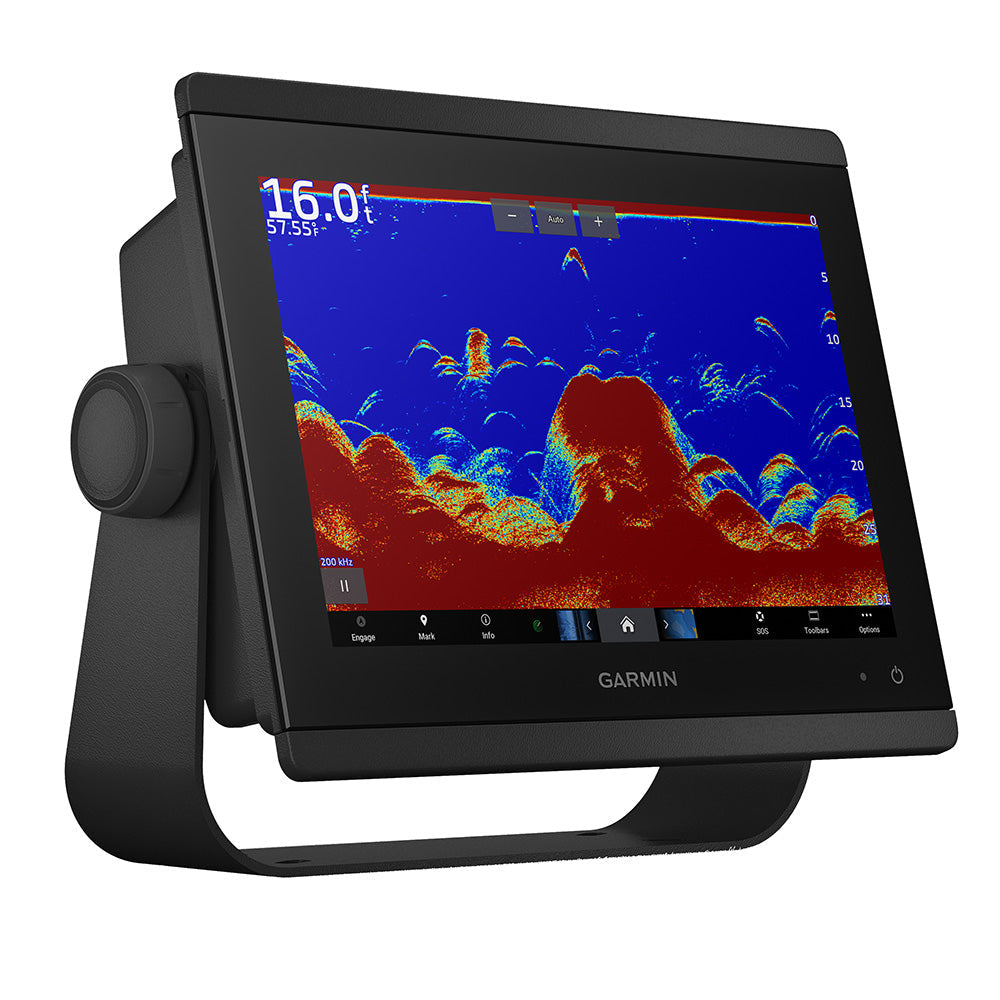 Garmin GPSMAP 8610xsv combo GPS and fishfinder display with touchscreen, marine navigation, and sonar technology.