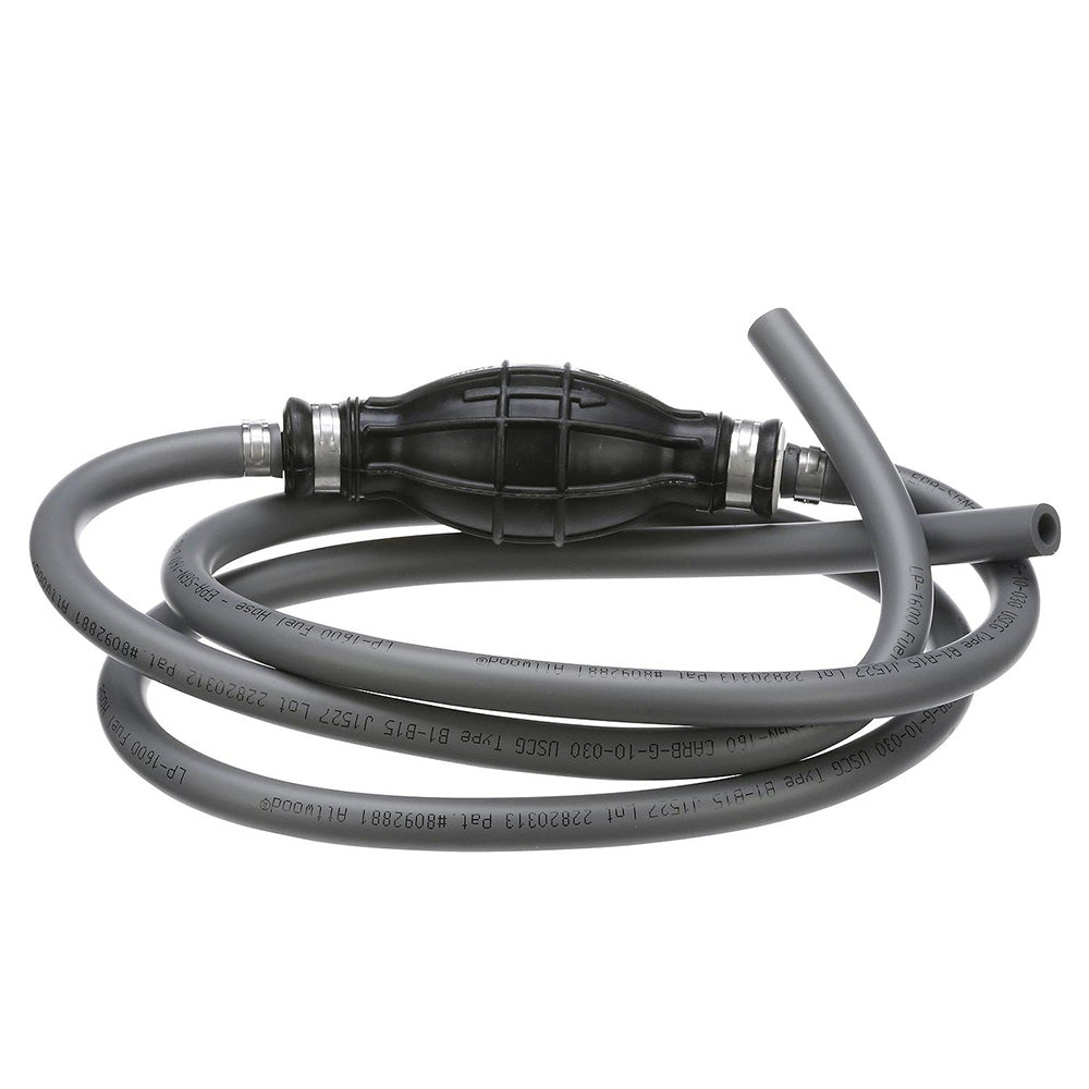 Attwood universal fuel line kit with 5/16-inch diameter fuel hose and fittings, designed for marine or automotive use.