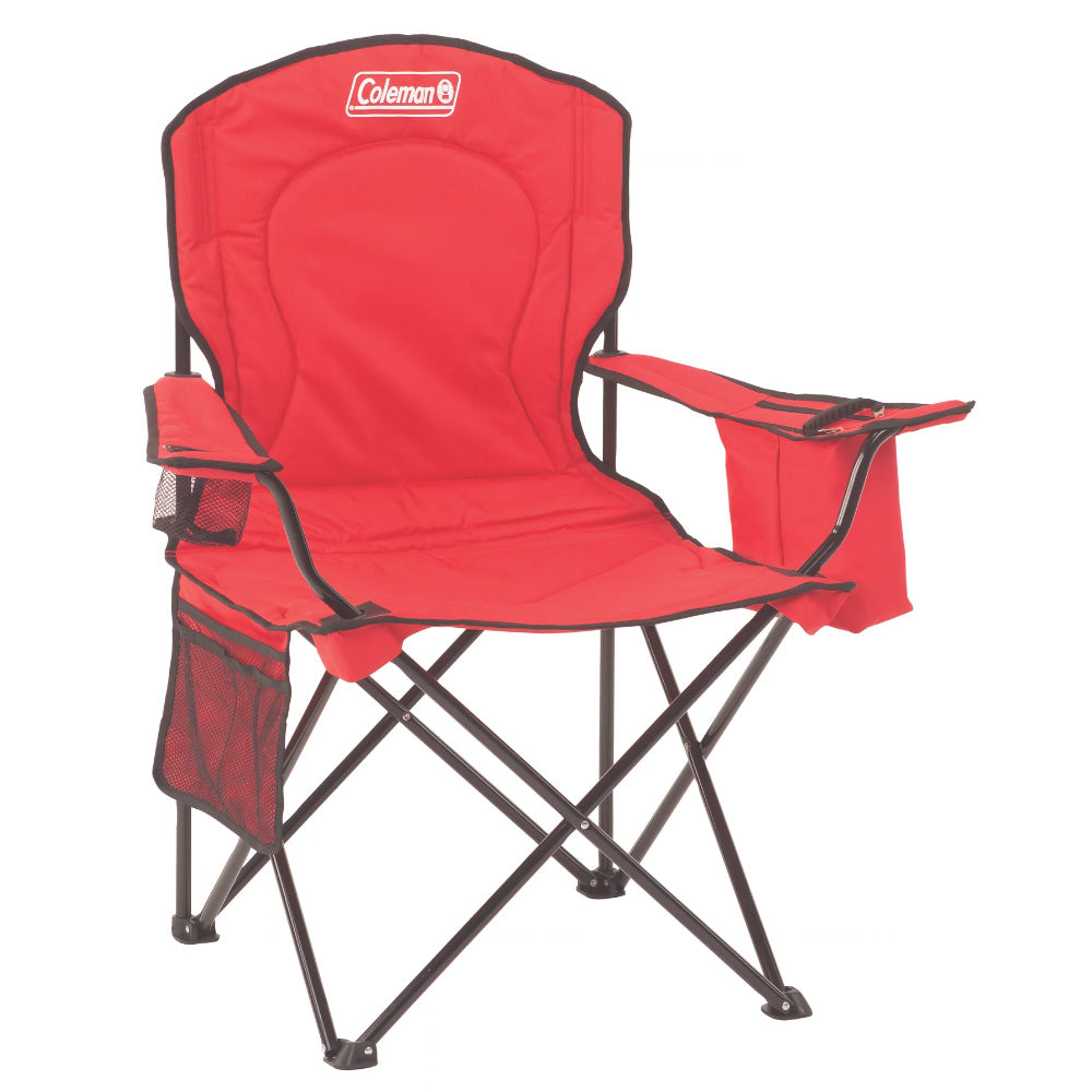Coleman Cooler Quad Chair - Red - OVERLANDERS Outfitter