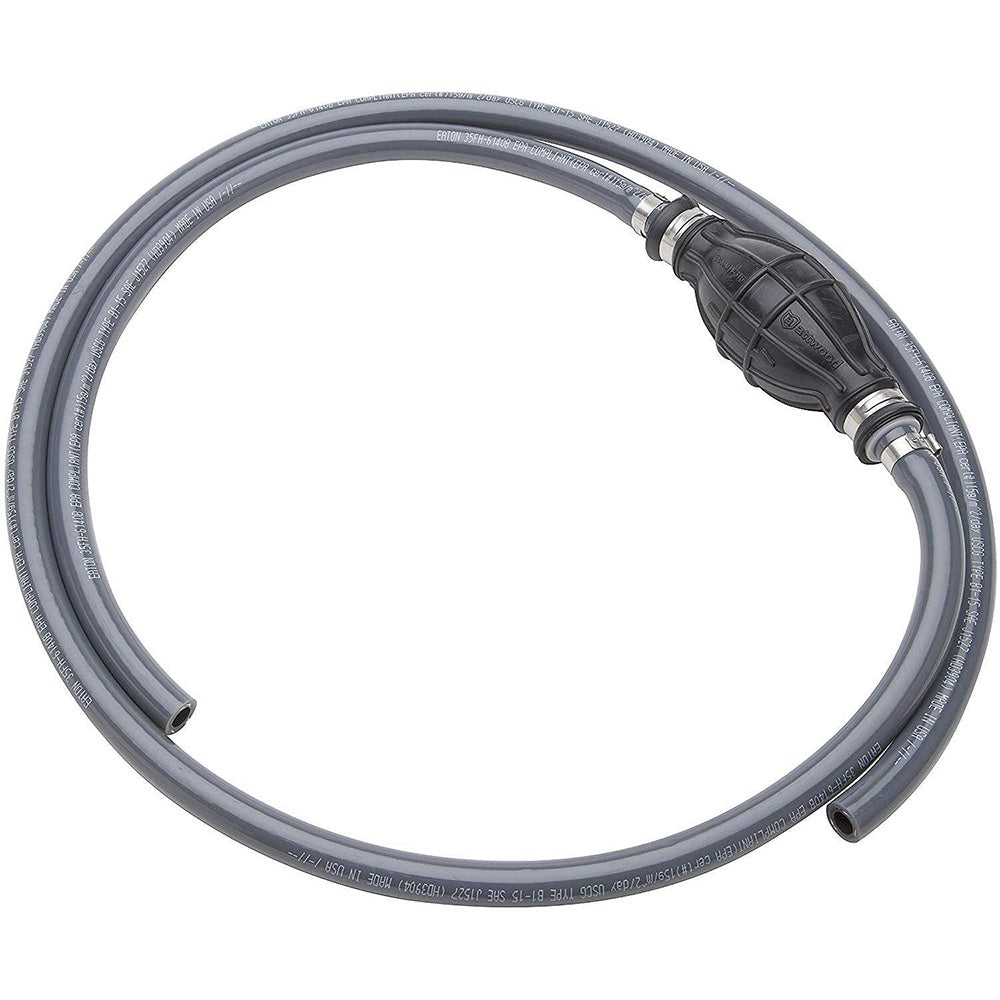 Attwood universal fuel line kit with 3/8-inch diameter and 6-foot length, designed for boat fuel hoses and fittings.