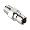 Attwood Honda fuel tank fitting with 1/4" NPT thread for 90HP+ engines, shown with fuel hose connection, by Wake World Parts.