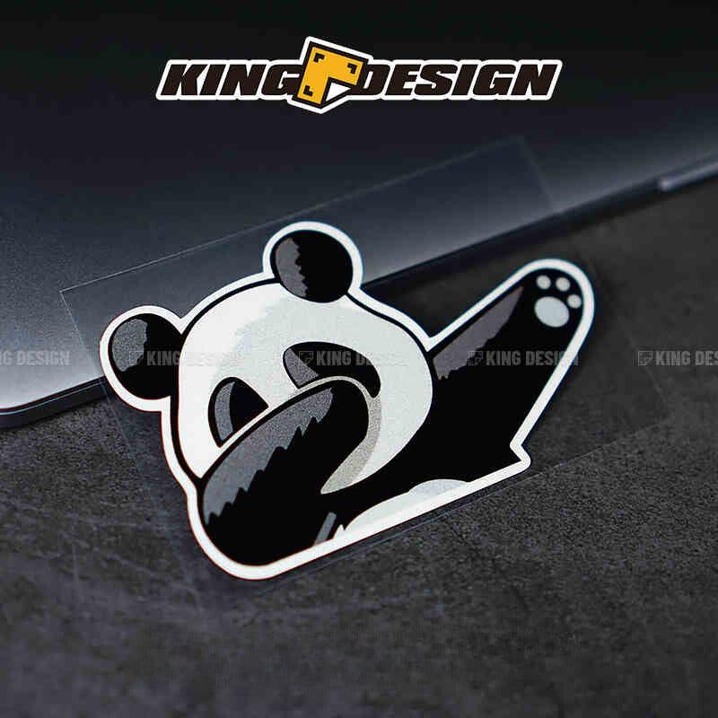 Decor panda swag sticker from Bean's Moto Booth featuring a cute panda design for fun and stylish decor.