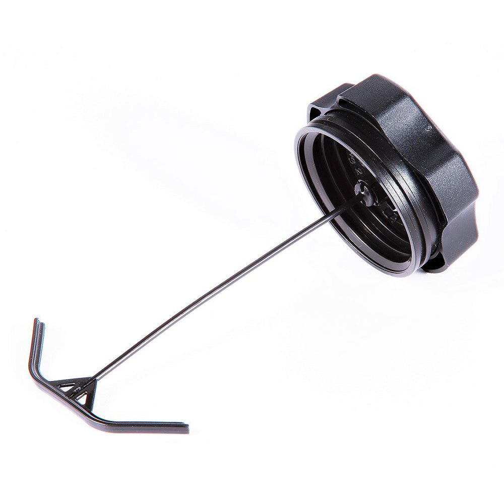 Attwood portable fuel tank cap with tether for Wake World Parts fuel tanks, EPA certified, shown on a white background.
