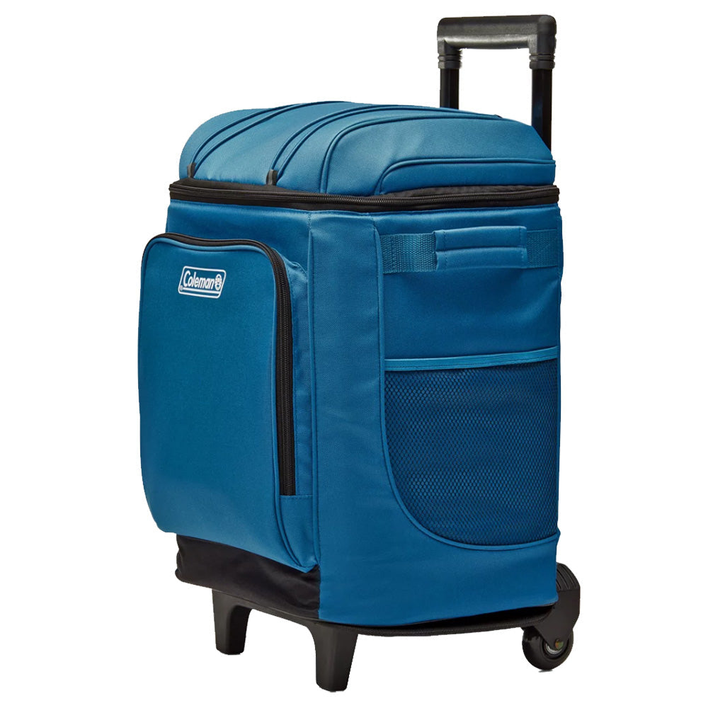 Coleman CHILLER 42-Can Soft-Sided Portable Cooler w/Wheels - Deep Ocean - OVERLANDERS Outfitter