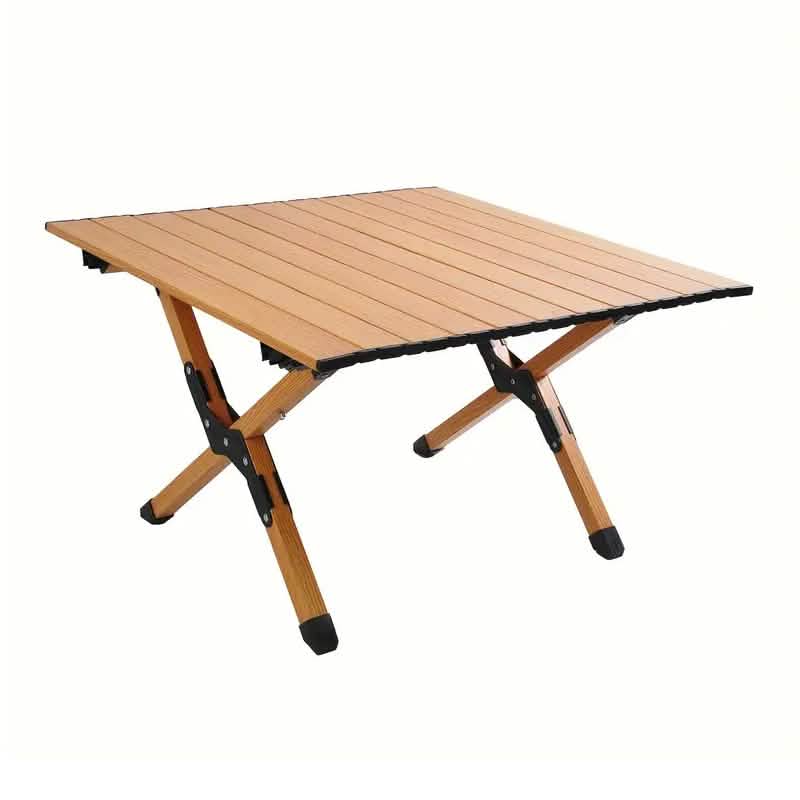 Portable outdoor picnic table by DailySale with attached benches, ideal for outdoor recreation and family gatherings.