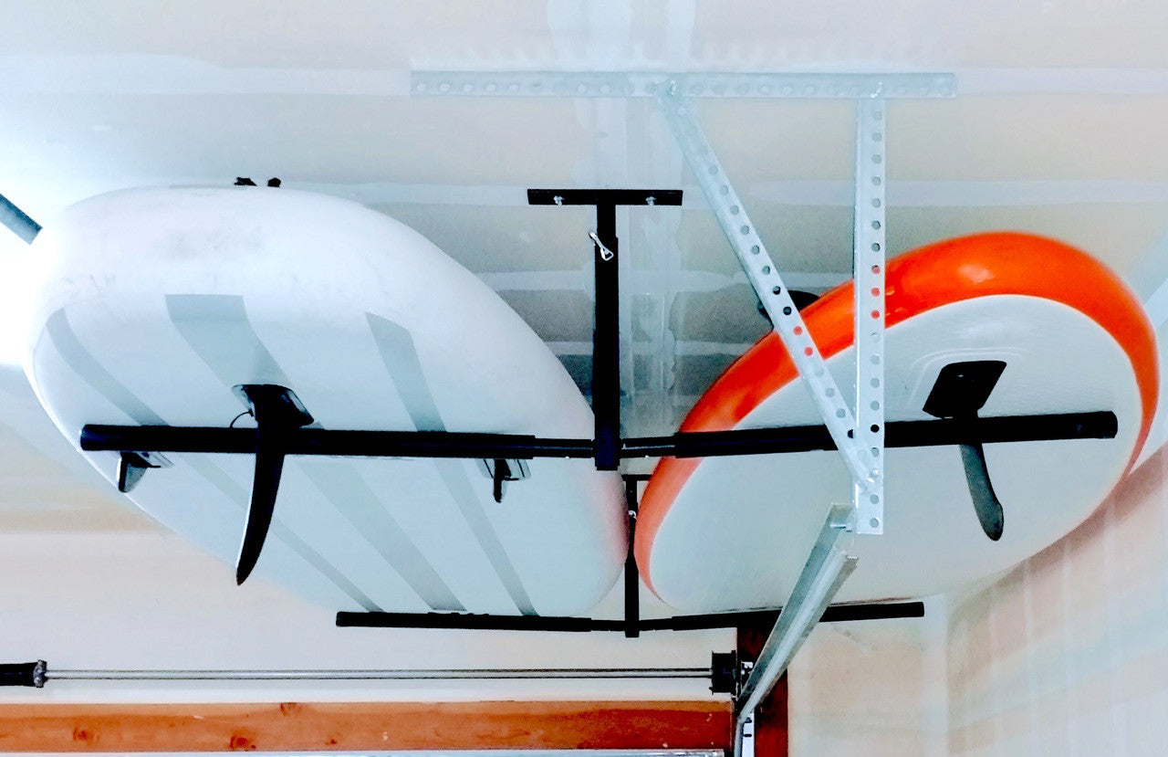 Hi-Port 2 | SUP & Surfboard Adjustable Ceiling Storage Rack | Double | Holds 150 lbs - OVERLANDERS Outfitter