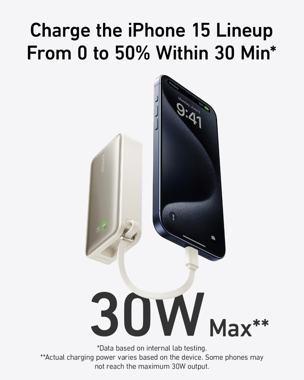 Anker Nano Power Bank (30W, Built-In USB-C Cable) - We The Collective