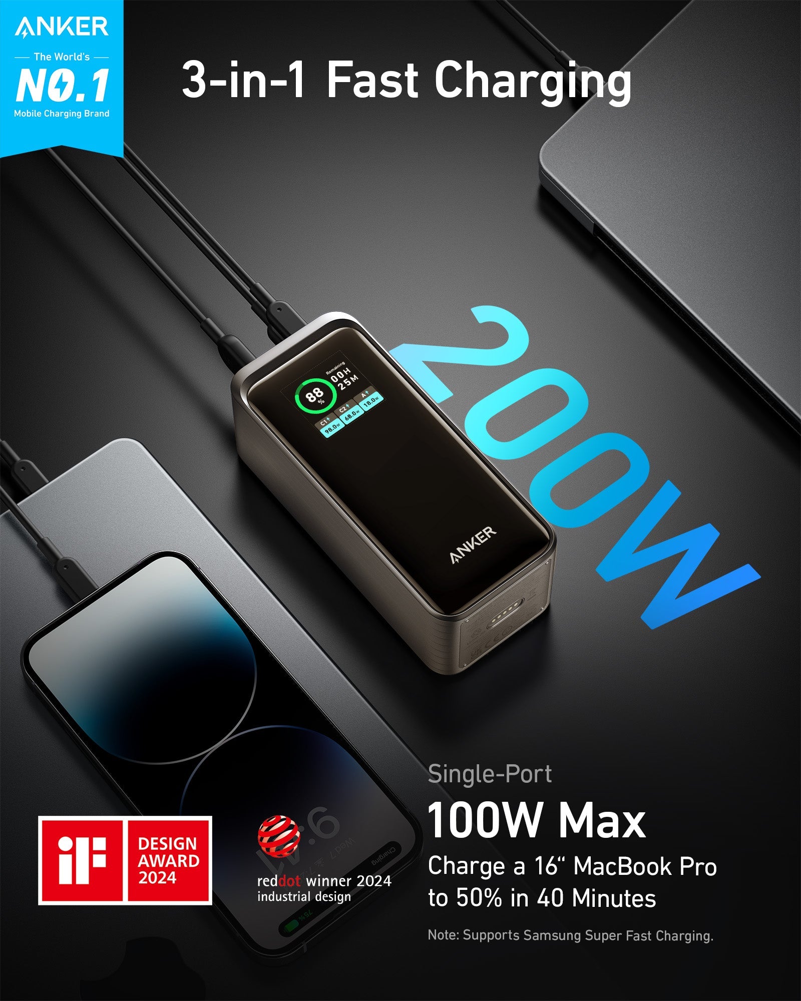 Anker Prime Power Bank (20K, 200W) - We The Collective