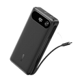 Anker Power Bank 20K with built-in USB-C cable and 87W output, portable external battery for charging devices.