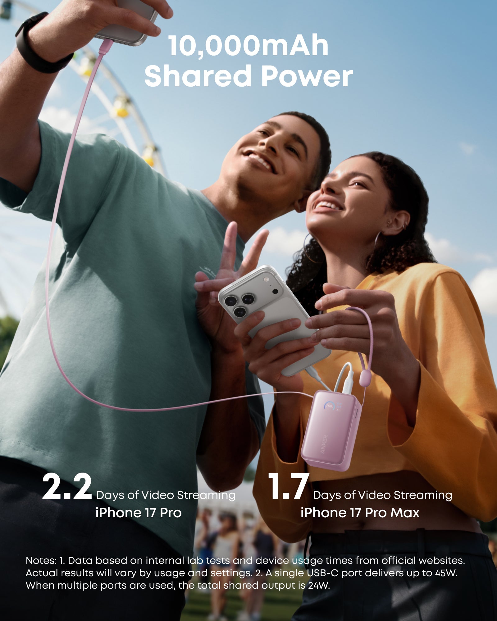 Anker Nano Power Bank (10K, 45W, Built-In Retractable USB-C Cable) - We The Collective