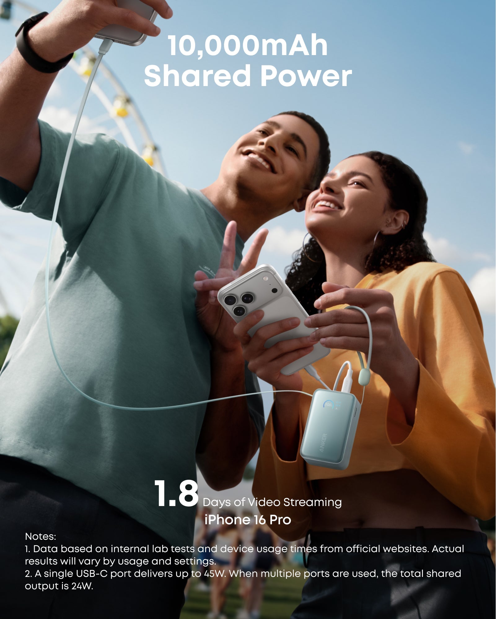 Anker Nano Power Bank (10K, 45W, Built-In Retractable USB-C Cable) - We The Collective